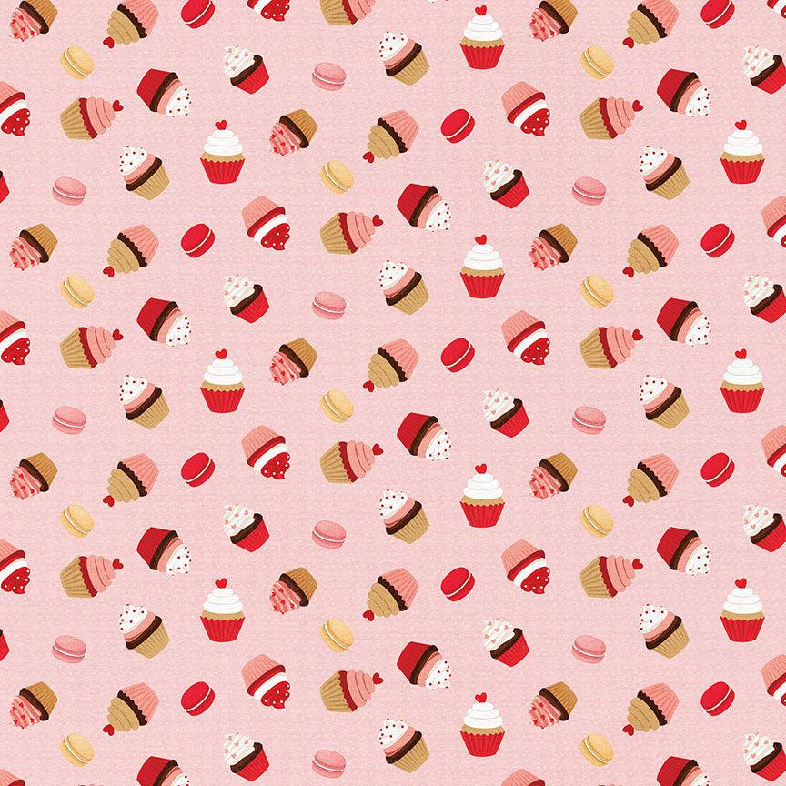 Cupid's Sweetheart Cafe Collection Sweet Sentiments 12 x 12 Double-Sided Scrapbook Paper by Photo Play Paper - Scrapbook Supply Companies