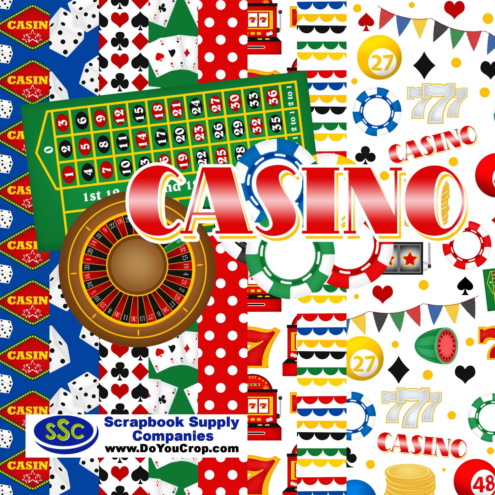 SSC Designs | Casino Cards Scrapbook Paper
