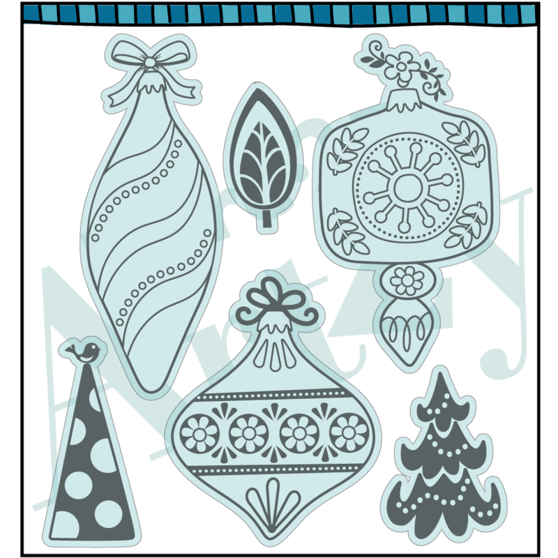 Merry & Bright Collection Deck The Halls 4.5 x 7.5 Metal Dies by Dare2BArtzy - Scrapbook Supply Companies