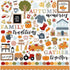 Fall Fever Collection 12 x 12 Scrapbook Sticker Sheet by Echo Park Paper - Scrapbook Supply Companies