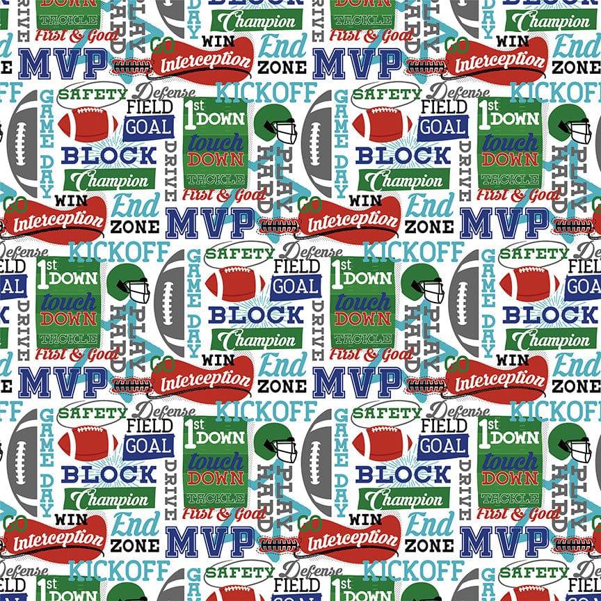 MVP Football Collection End Zone 12 x 12 Double-Sided Scrapbook Paper by Photo Play Paper - Scrapbook Supply Companies