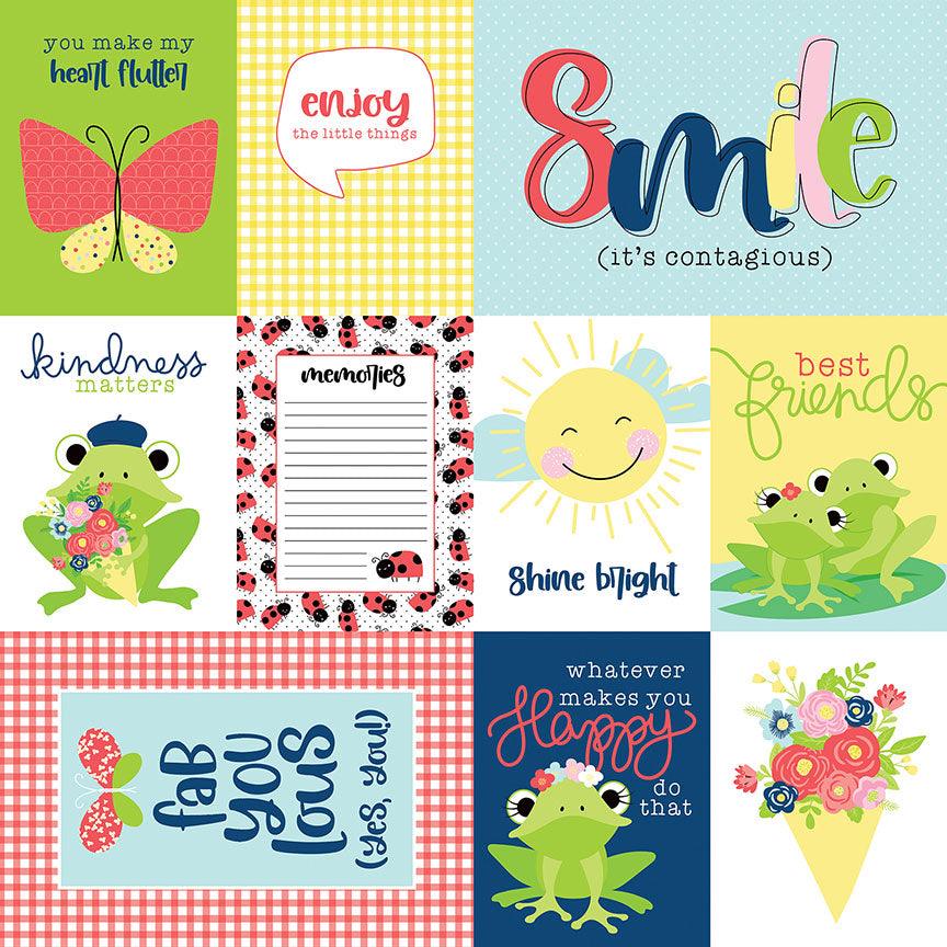 Fern & Willard Collection Smile 12 x 12 Double-Sided Scrapbook Paper by Photo Play Paper - Scrapbook Supply Companies
