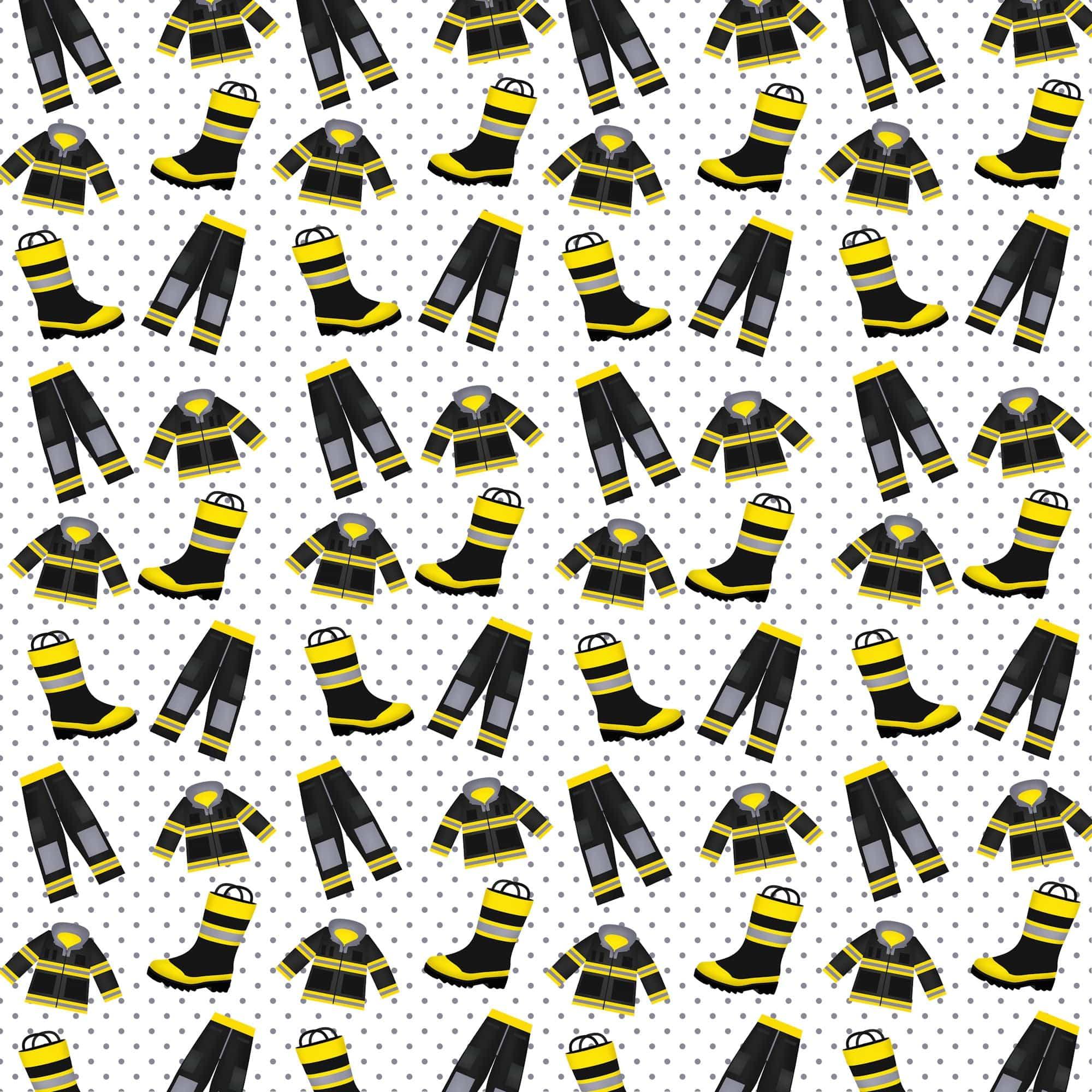 Occupation Collection Firefighter Uniform 12 x 12 Double-Sided Scrapbook Paper by SSC Designs - Scrapbook Supply Companies