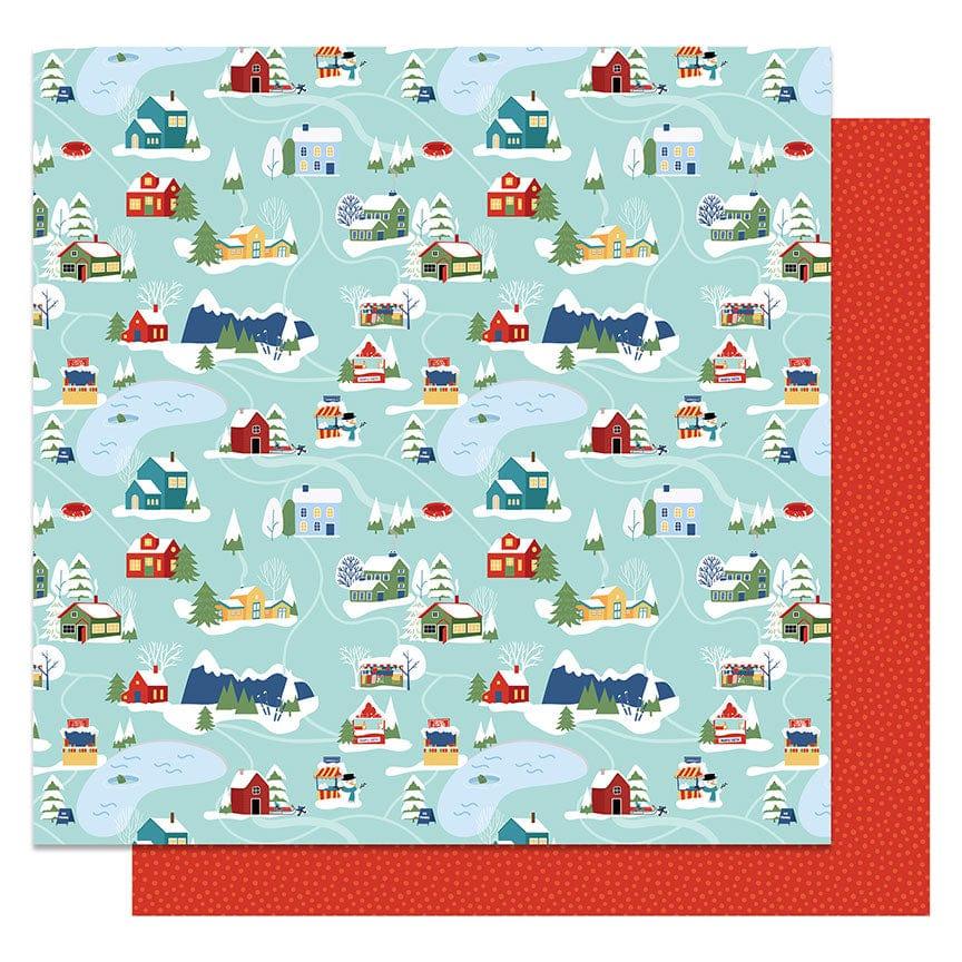 Frostival Collection Winter Fun 12 x 12 Double-Sided Scrapbook Paper by Photo Play Paper - Scrapbook Supply Companies