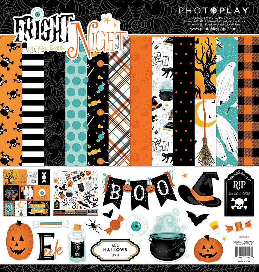 Fright Night Collection 12 x 12 Paper & Sticker Collection Pack by Photo Play Paper - Scrapbook Supply Companies