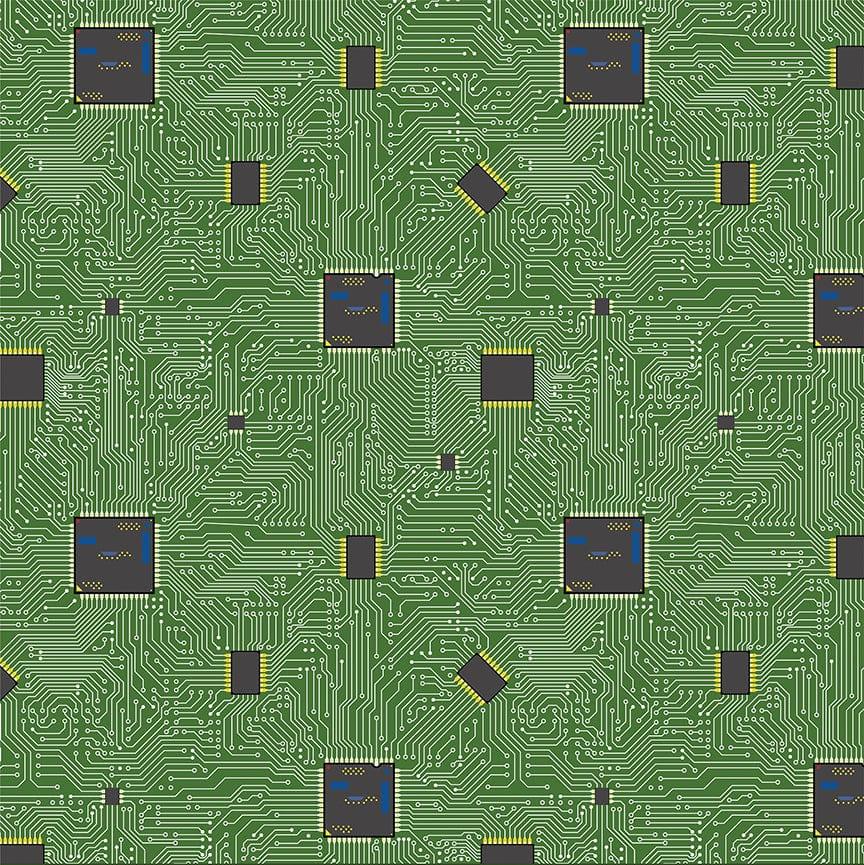 Gamer Collection Circuit Board 12 x 12 Double-Sided Scrapbook Paper by Photo Play Paper - Scrapbook Supply Companies