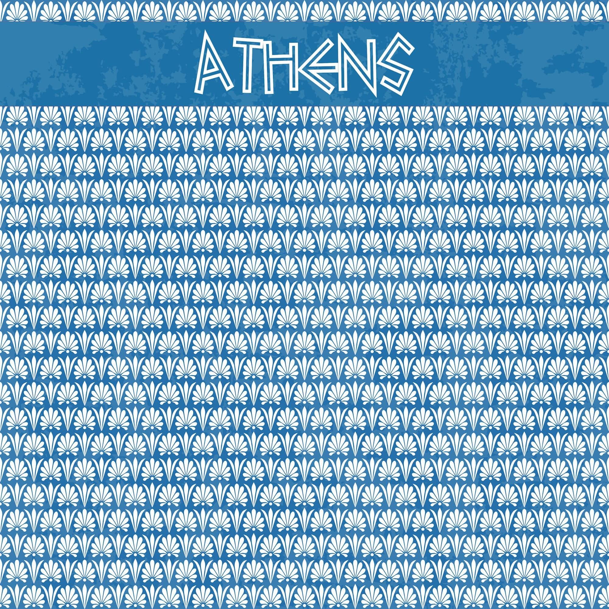 Greece Collection Athens 12 x 12 Double-Sided Scrapbook Paper by SSC Designs - Scrapbook Supply Companies