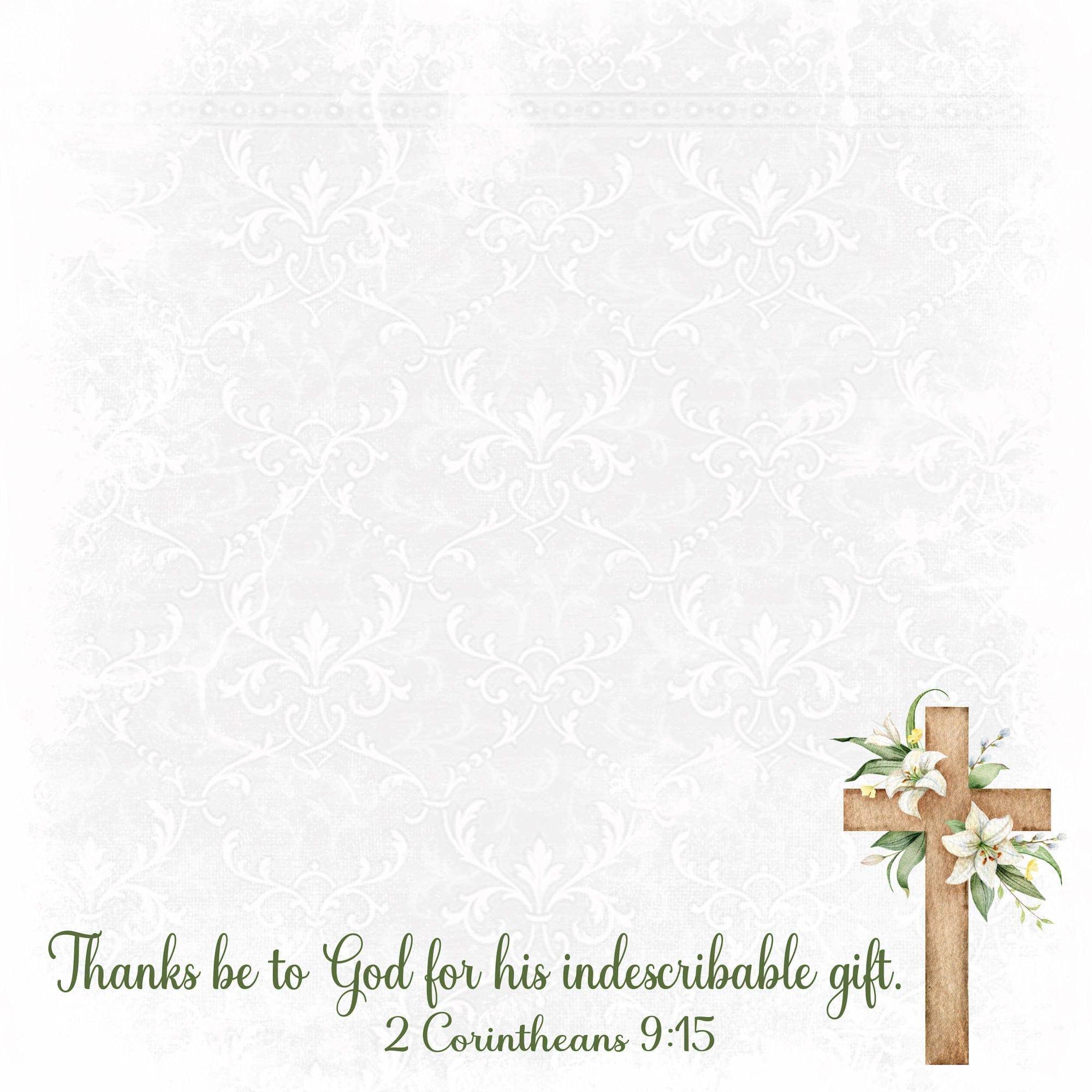 Holy Sacraments Collection Godparents 12 x 12 Double-Sided Scrapbook Paper by SSC Designs