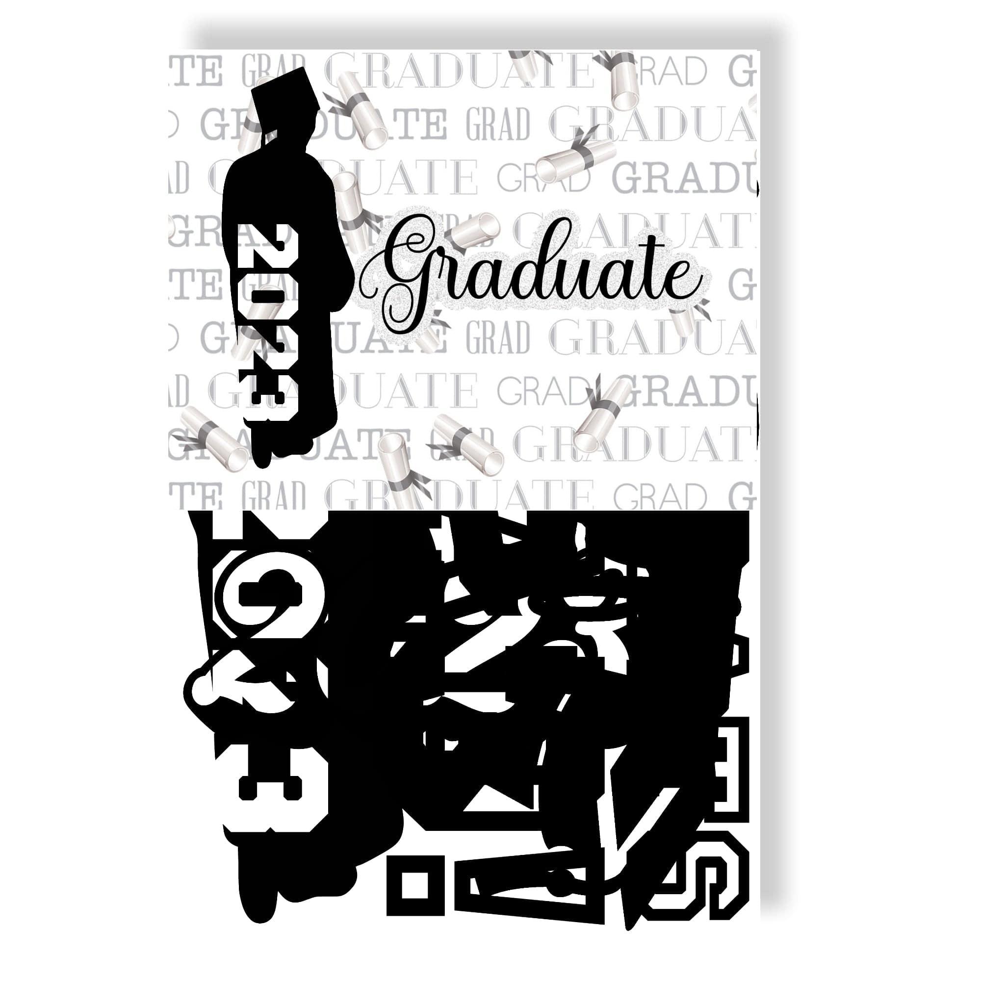 Graduate Collection He Did It Scrapbook Laser Cut Embellishments by SSC Designs