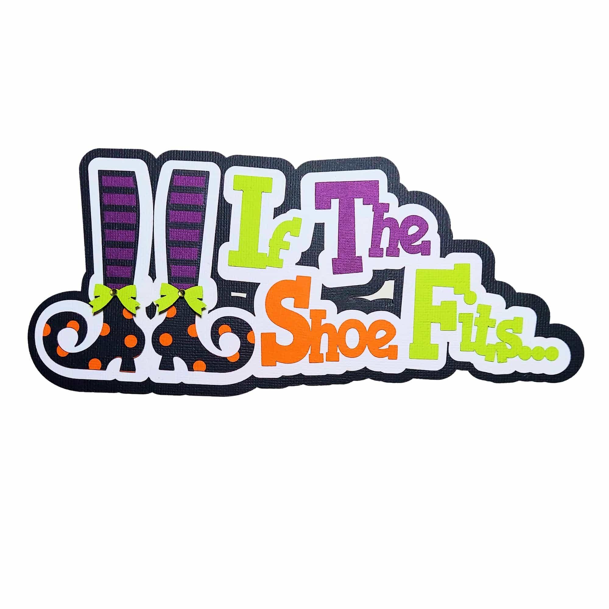 If the Shoe Fits Fully-Assembled Laser Cut Scrapbook Embellishments by SSC Laser Designs