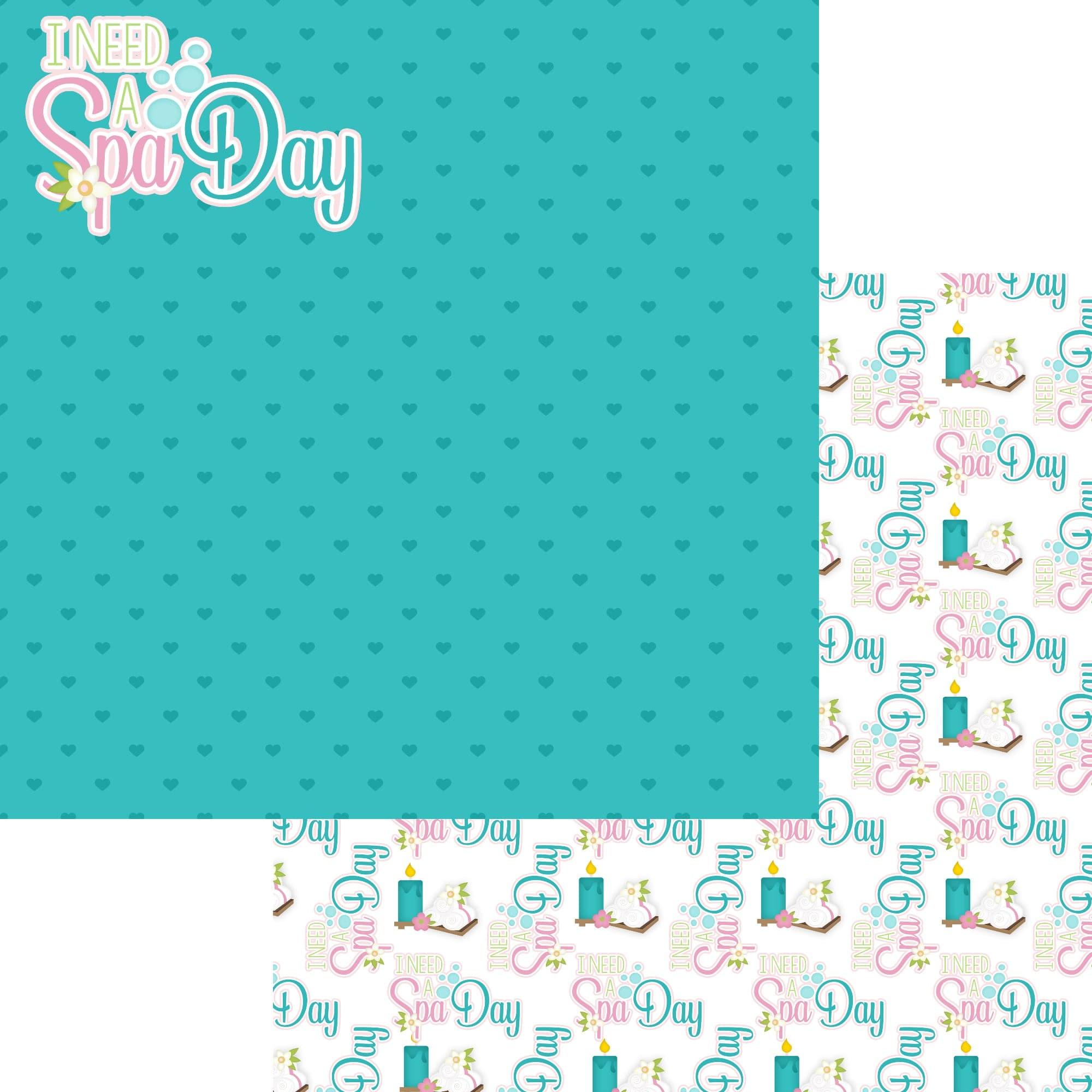 Just Fun Collection Spa Day 12 x 12 Double-Sided Scrapbook Paper by SSC Designs