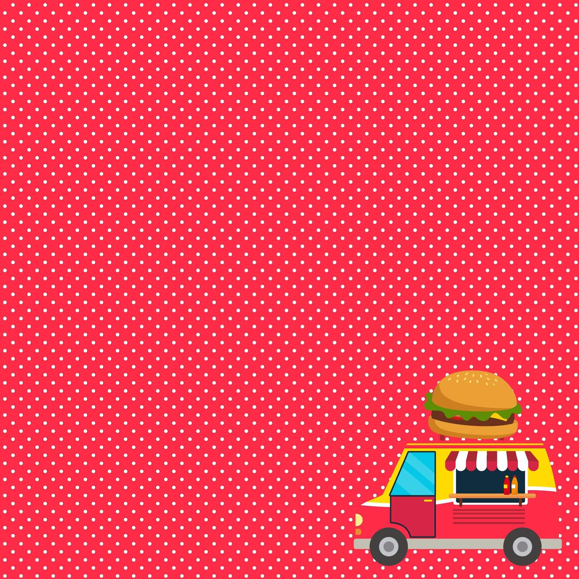 Just Fun Collection Food Truck Fun 12 x 12 Double-Sided Scrapbook Paper by SSC Designs - Scrapbook Supply Companies