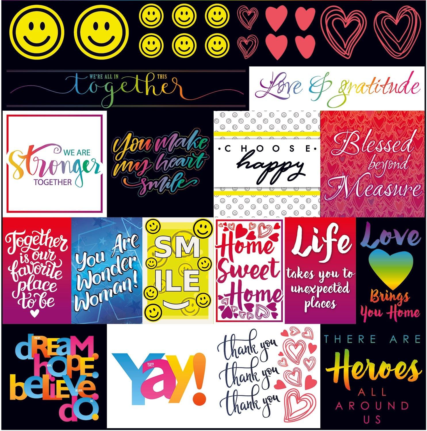 Love & Gratitude Collection 12 x 12 Scrapbook Sticker Sheet by Reminisce - Scrapbook Supply Companies