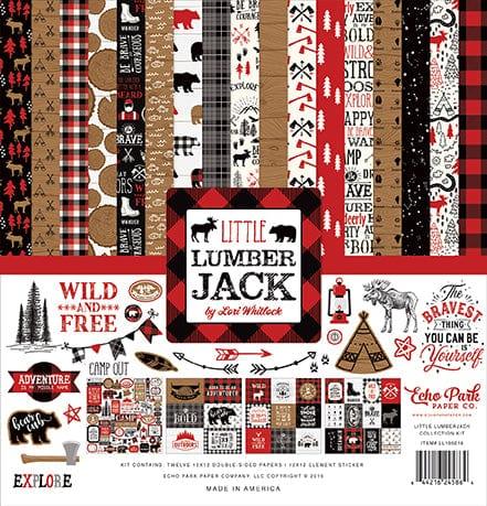 Little Lumberjack Collection 13-Piece Collection Kit by Echo Park Paper-12 Papers, 1 Sticker