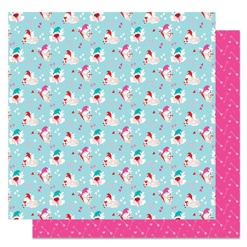 Tulla & Norbert's Love Story Collection Cupids 12 x 12 Double-Sided Scrapbook Paper by Photo Play Paper