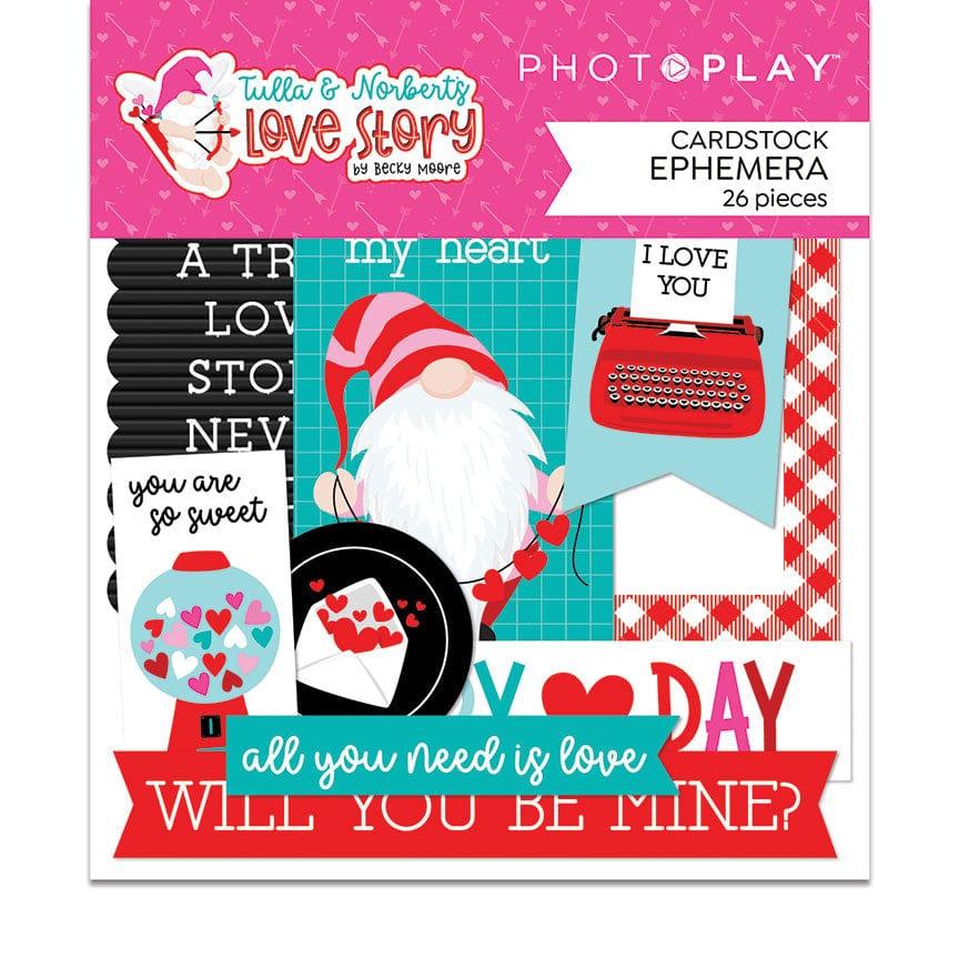 Tulla & Norbert's Love Story Collection Ephemera 5 x 5 Scrapbook Die Cuts by Photo Play Paper