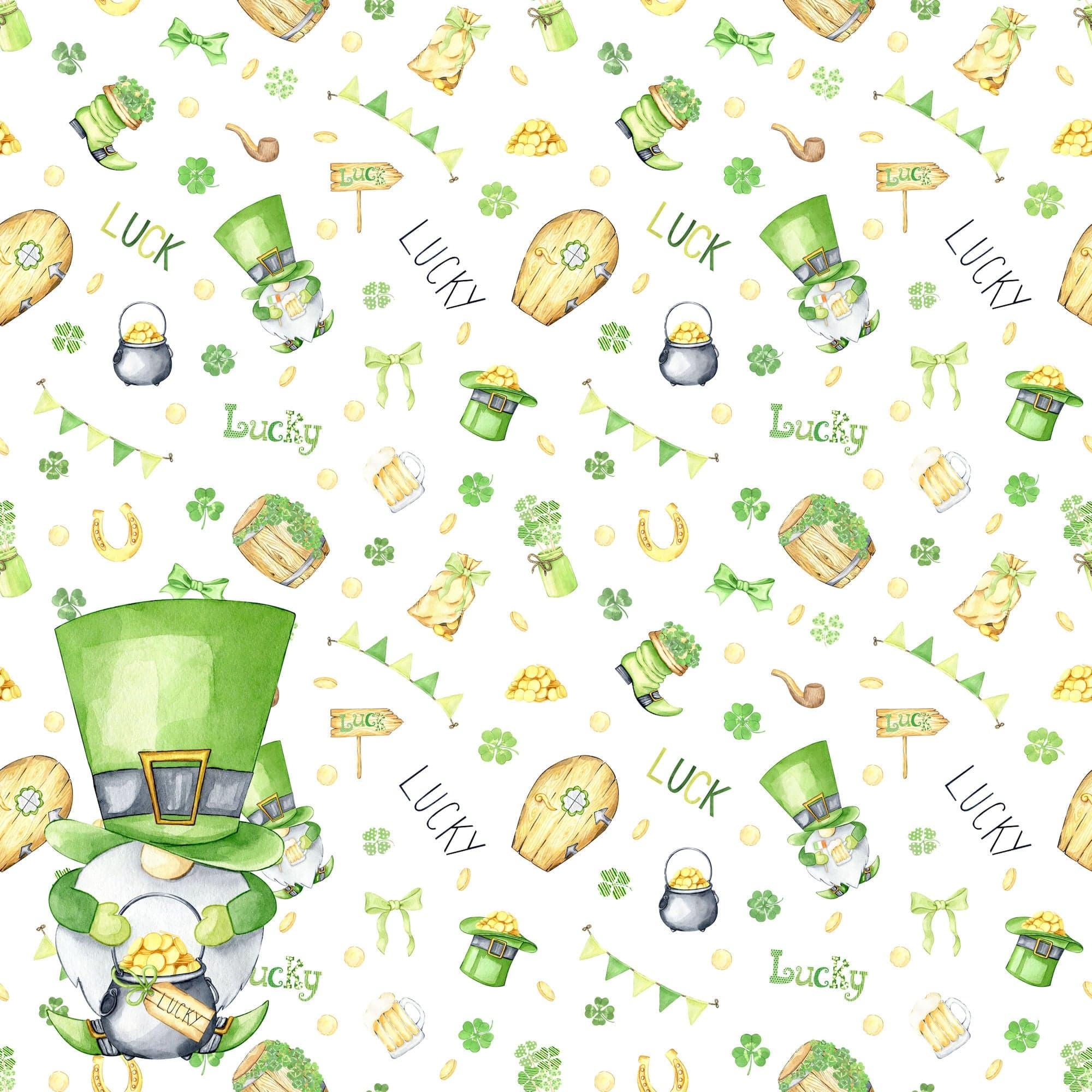 Lucky Leprechauns Collection Luck 12 x 12 Double-Sided Scrapbook Paper by SSC Designs - Scrapbook Supply Companies