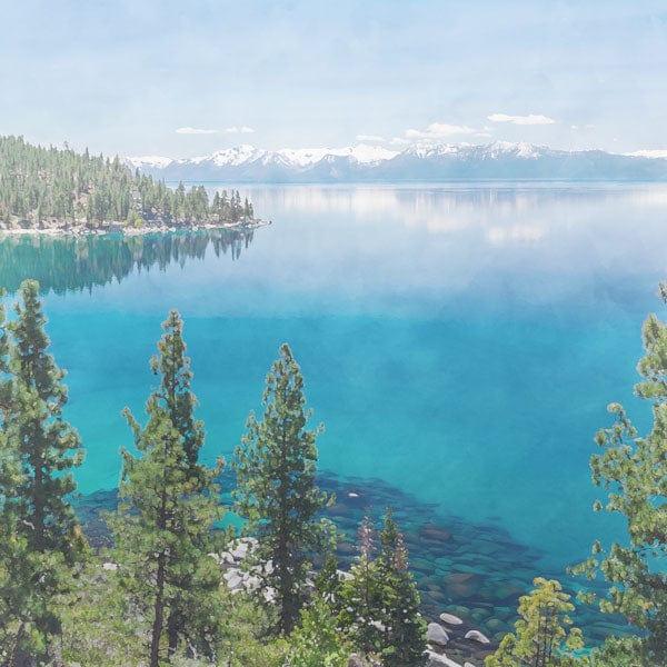 National Park Collection Lake Tahoe 12 x 12 Double-Sided Scrapbook Paper by Scrapbook Customs - Scrapbook Supply Companies