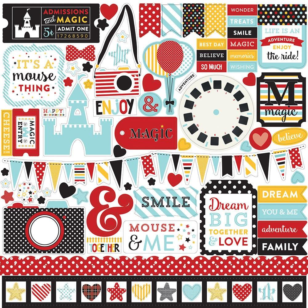 Magical Adventure Collection 12 x 12 Scrapbook Sticker Sheet by Echo Park Paper - Scrapbook Supply Companies