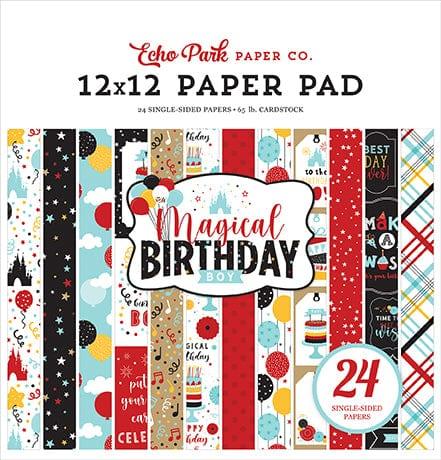 Magical Birthday Boy Collection 12 x 12 Paper Pad -24 Single Sided Papers by Echo Park Paper - Scrapbook Supply Companies