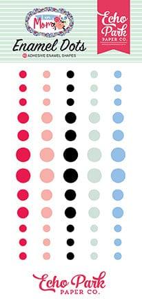 I Am Mom Collection 3 x 6 Self-Adhesive Enamel Dots Scrapbook Embellishments by Echo Park Paper - Scrapbook Supply Companies