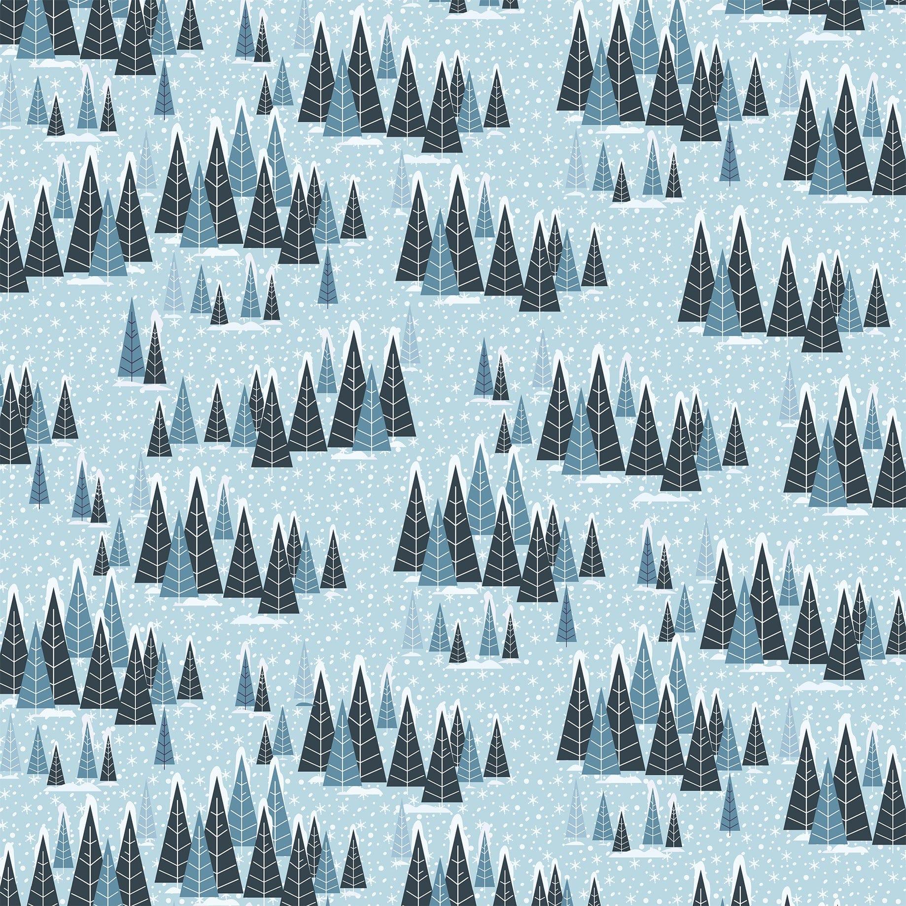 The Magic of Winter Collection Cold Plaid 12 x 12 Double-Sided Scrapbook Paper by Echo Park Paper - Scrapbook Supply Companies