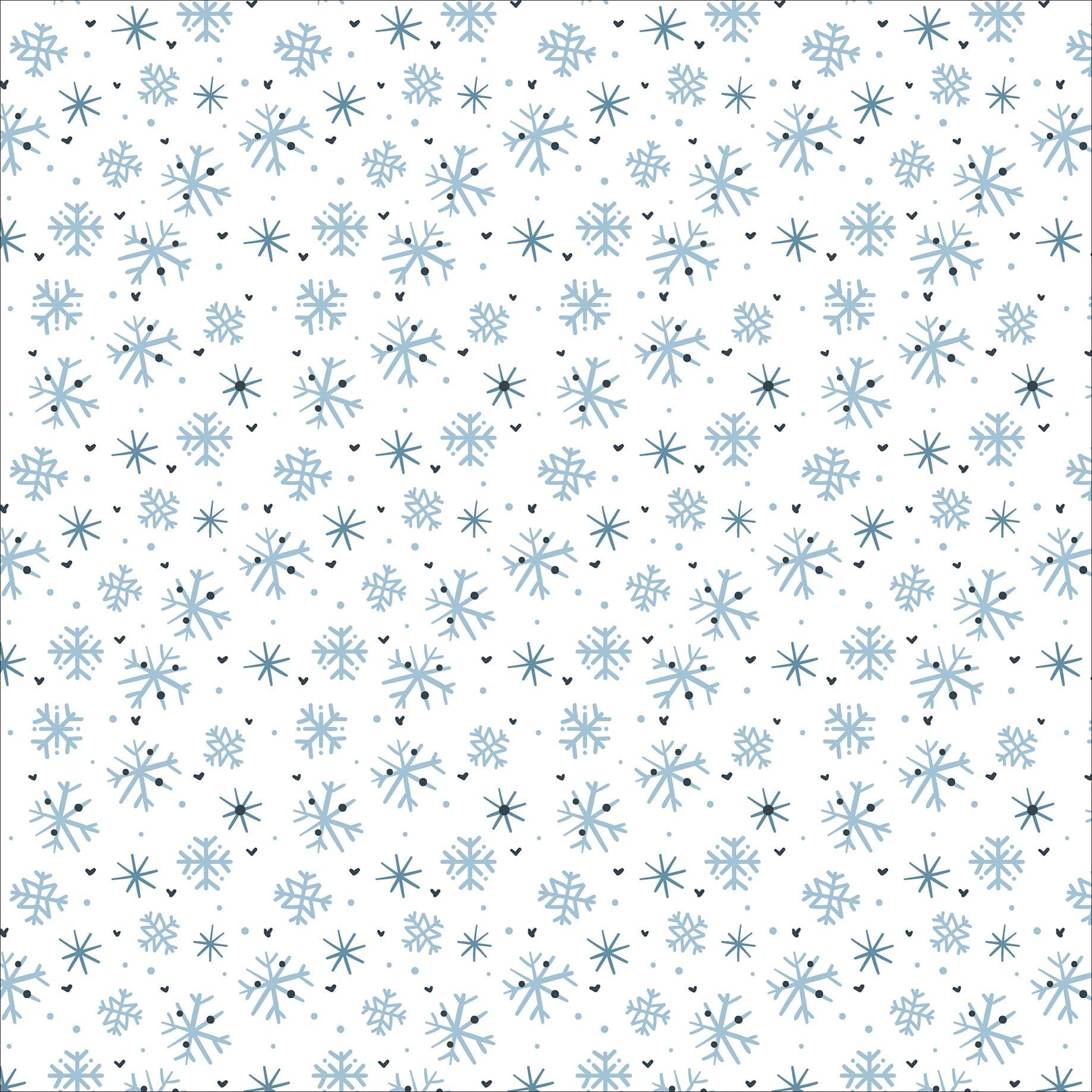 The Magic of Winter Collection Frosted Flowers 12 x 12 Double-Sided Scrapbook Paper by Echo Park Paper - Scrapbook Supply Companies
