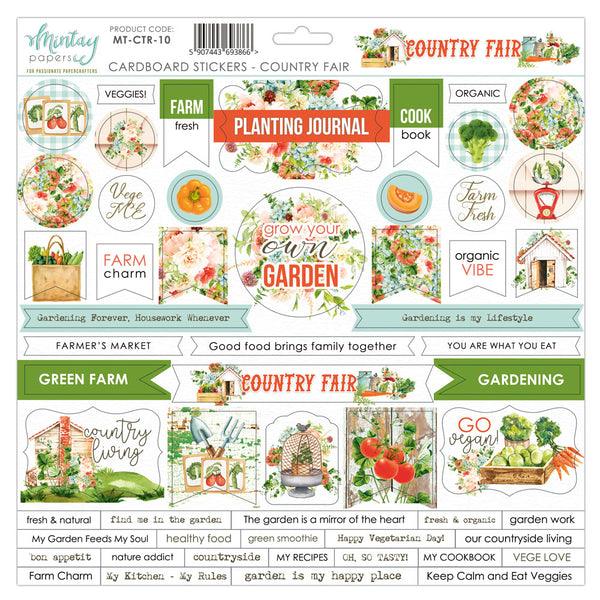 Country Fair Collection 12 x 12 Scrapbooking Page Kit by Mintay Papers - Scrapbook Supply Companies