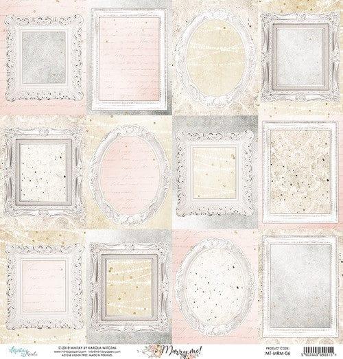 Marry Me! Collection Wedding Tags 12 x 12 Double-Sided Scrapbook Paper by Mintay Papers - Scrapbook Supply Companies
