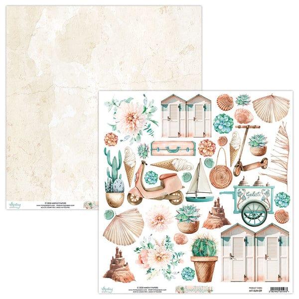 Suntastic Collection Suntastic Elements 12 x 12 Double-Sided Scrapbook Paper by Mintay Papers