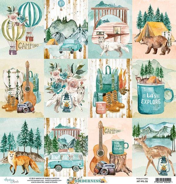 Wilderness Collection 3 x 4 Journaling Cards 12 x 12 Double-Sided Scrapbook Paper by Mintay Papers - Scrapbook Supply Companies