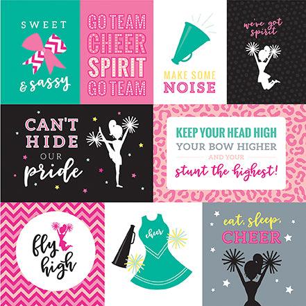 Cheer Collection Journaling Cards 12 x 12 Double-Sided Scrapbook Paper by Echo Park Paper - Scrapbook Supply Companies