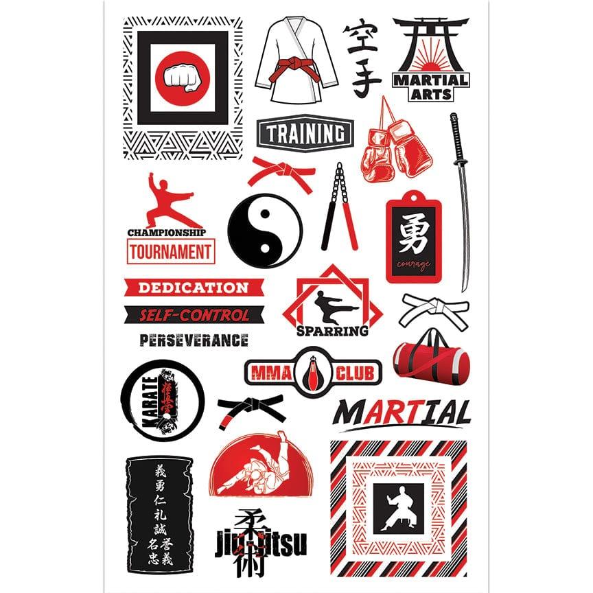 Martial Arts Collection 5 x 5 Die Cut Scrapbook Embellishments by Photo Play Paper - Scrapbook Supply Companies