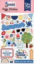 My Favorite Summer Collection 4 x 7 Puffy Stickers Scrapbook Embellishments by Echo Park Paper - Scrapbook Supply Companies