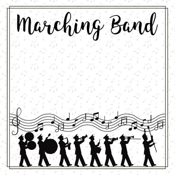 Musical Note Collection Marching Band 12 x 12 Double-Sided Scrapbook Paper By Scrapbook Customs - Scrapbook Supply Companies