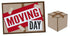 Moving Day 5 x 6 Title & Box Laser Cut Scrapbook Embellishment by SSC Laser Designs