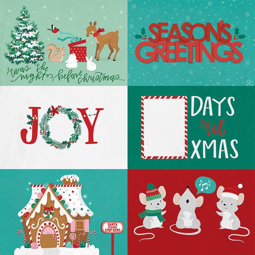 Not A Creature Was Stirring Collection Seasons Greetings 12 x 12 Double-Sided Scrapbook Paper by Photo Play Paper - Scrapbook Supply Companies