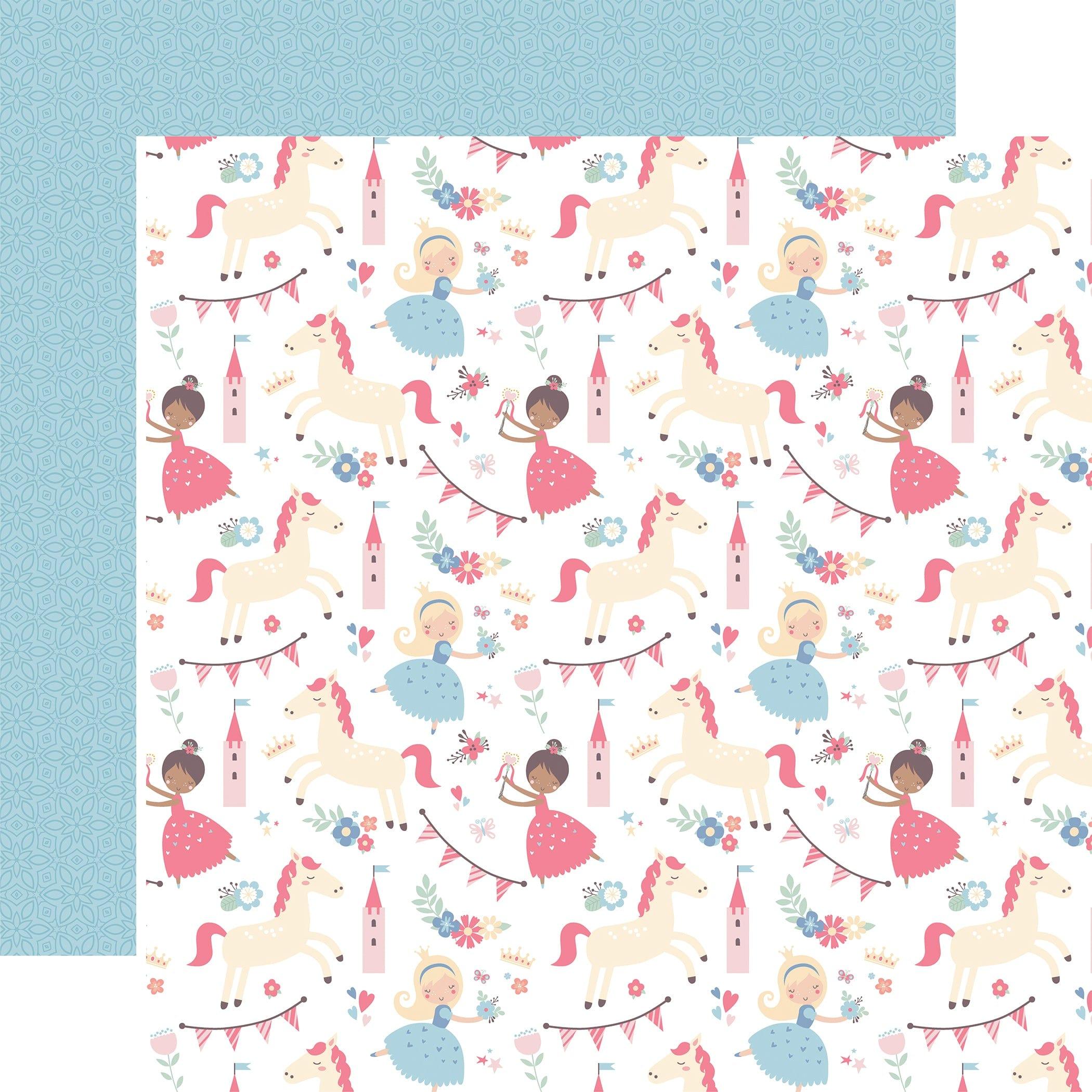 Our Little Princess Collection Bows And Bling 12 x 12 Double-Sided Scrapbook Paper by Echo Park Paper