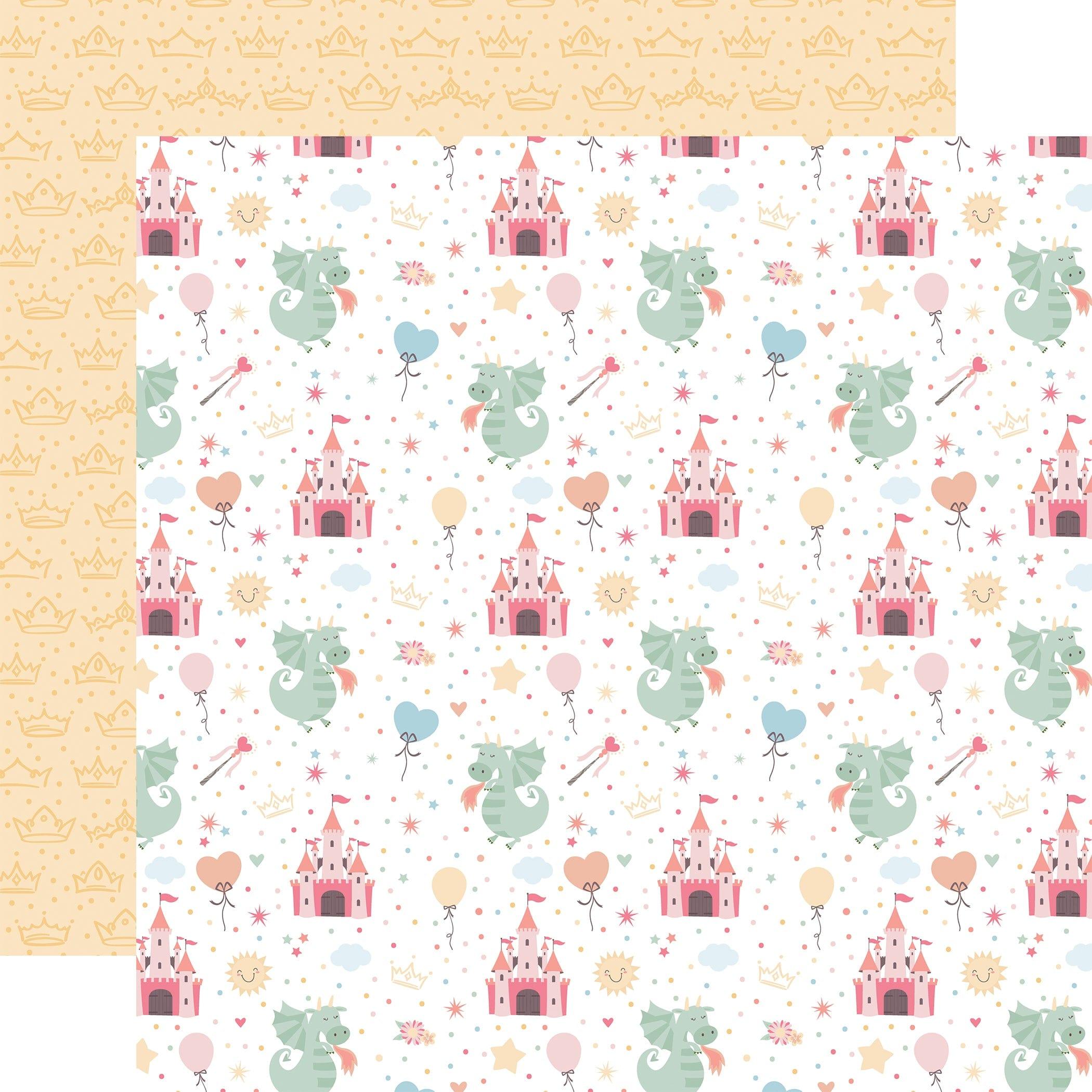 Our Little Princess Collection Kingdom 12 x 12 Double-Sided Scrapbook Paper by Echo Park Paper