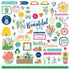Oh What A Beautiful Day Collection 12 x 12 Cardstock Scrapbook Sticker Sheet by Photo Play Paper