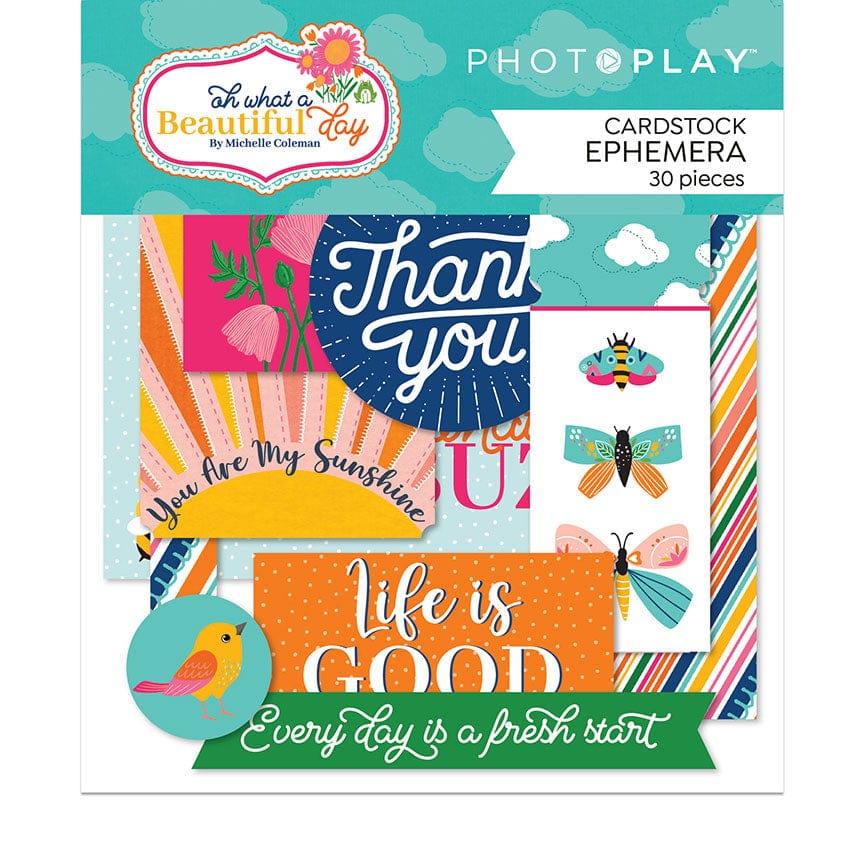 Oh What A Beautiful Day Collection 5 x 5 Die Cut Scrapbook Embellishments by Photo Play Paper