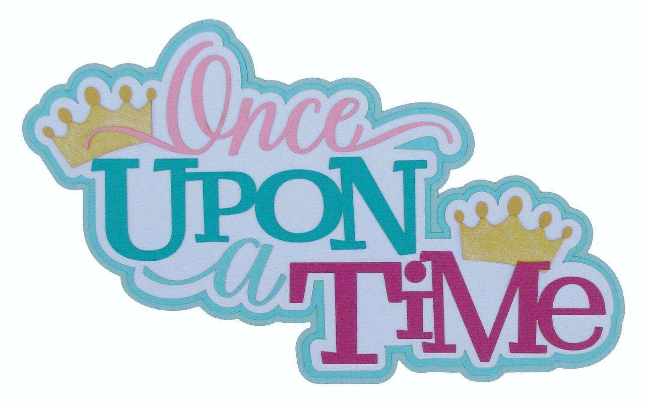 Disneyana Collection Once Upon A Time 4 x 8 Fully-Assembled, Glittered Embellished Laser Cut Scrapbook Embellishment by SSC Laser Designs