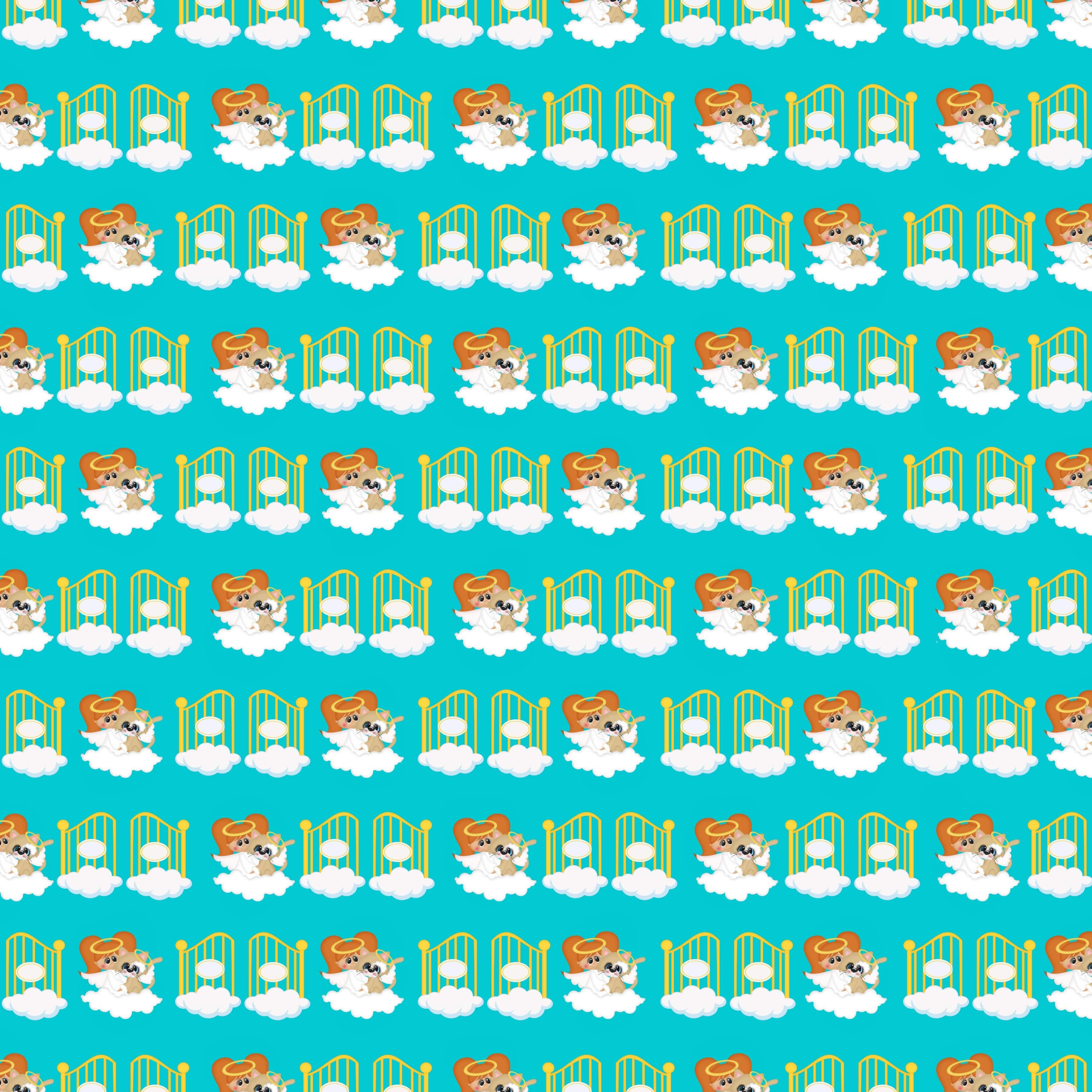 NSDesign's All Pets Go To Heaven Collection Cats & Mice 12 x 12 Double-Sided Scrapbook Paper by SSC Designs