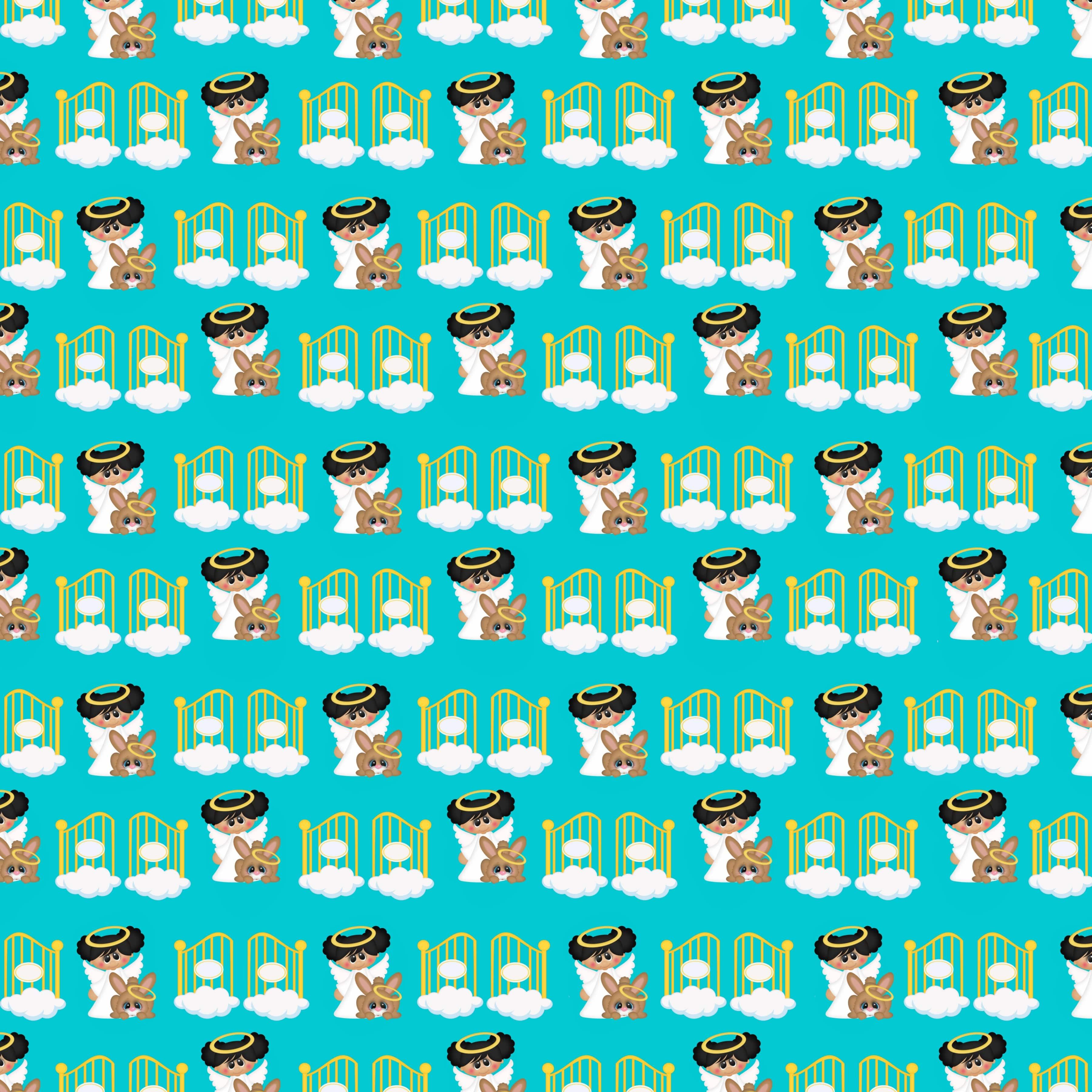 NSDesign's All Pets Go To Heaven Collection Fish & Bunnies 12 x 12 Double-Sided Scrapbook Paper by SSC Designs
