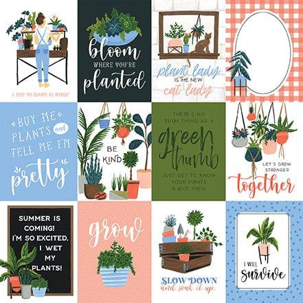 Plant Lady Collection 3 x 4 Journaling Cards 12 x 12 Double-Sided Scrapbook Paper by Echo Park Paper - Scrapbook Supply Companies
