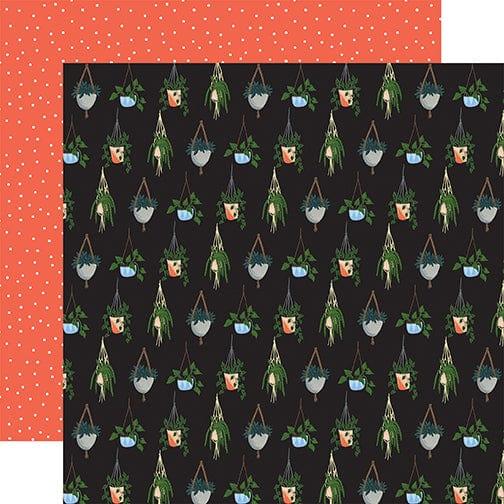 Plant Lady Collection Hanging Plants 12 x 12 Double-Sided Scrapbook Paper by Echo Park Paper - Scrapbook Supply Companies