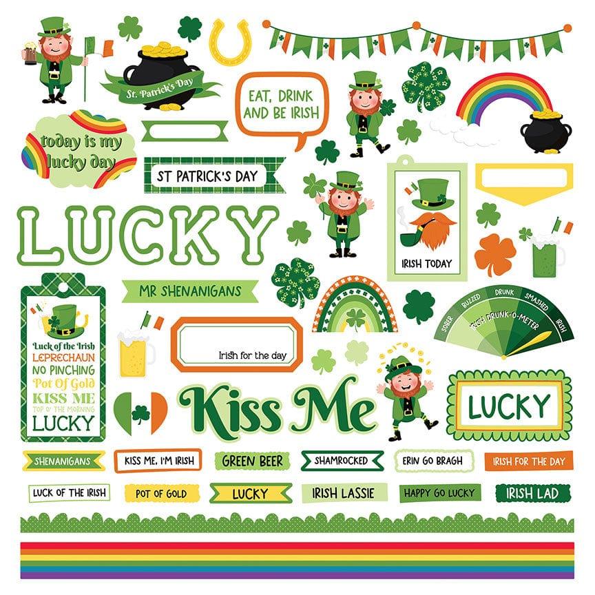 Pot of Gold Collection 12 x 12 Cardstock Scrapbook Sticker Sheet by Photo Play Paper