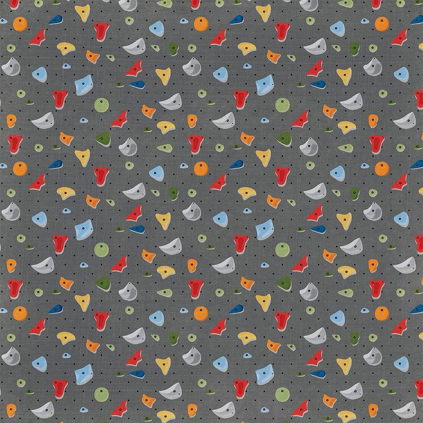 Rock Climbing Collection Gravity 12 x 12 Double-Sided Scrapbook Paper by Photo Play Paper - Scrapbook Supply Companies