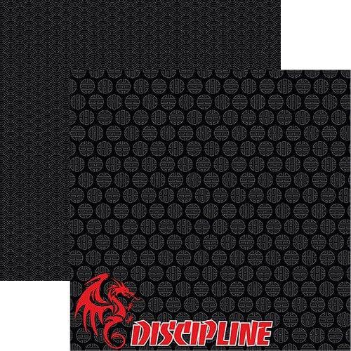Martial Arts Collection Discipline 12 x 12 Double-Sided Scrapbook Paper by Reminisce - Scrapbook Supply Companies