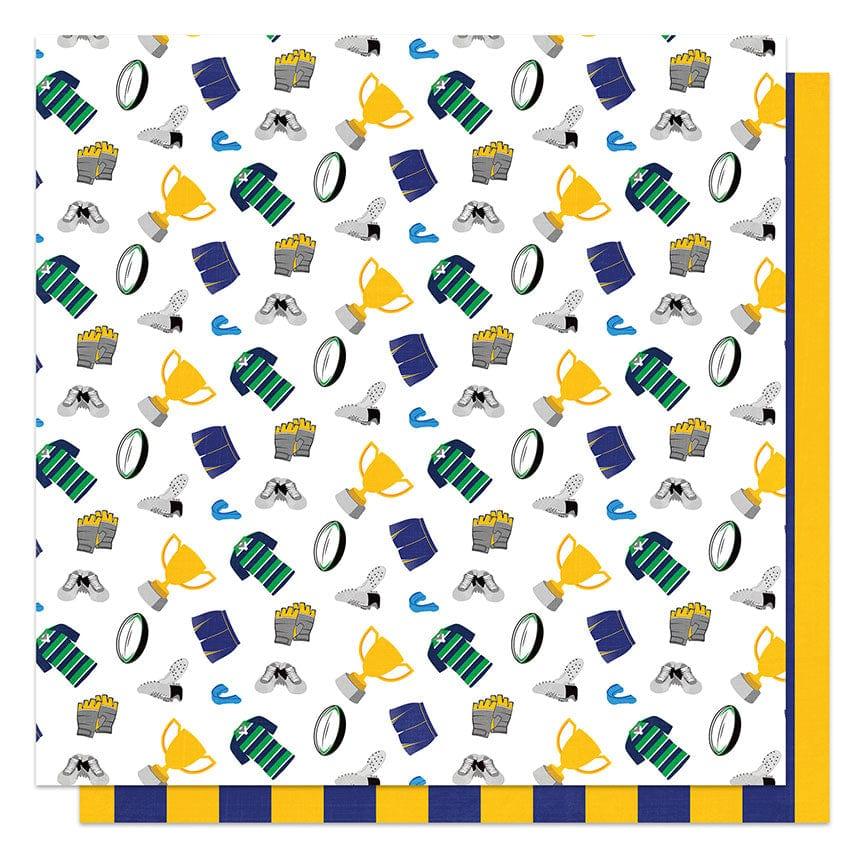MVP Rugby Collection 12 x 12 Paper & Sticker Collection Pack by Photo Play Paper - Scrapbook Supply Companies